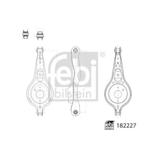 FEBI BILSTEIN 182227 Track Control Arm Wishbone Rear for Ford Focus