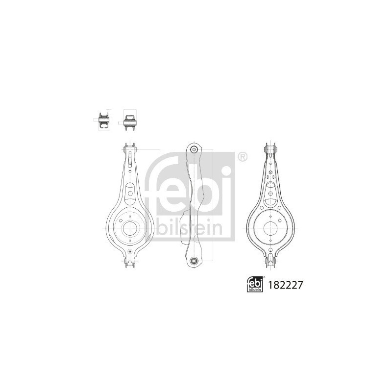FEBI BILSTEIN 182227 Barra oscilante trasero para