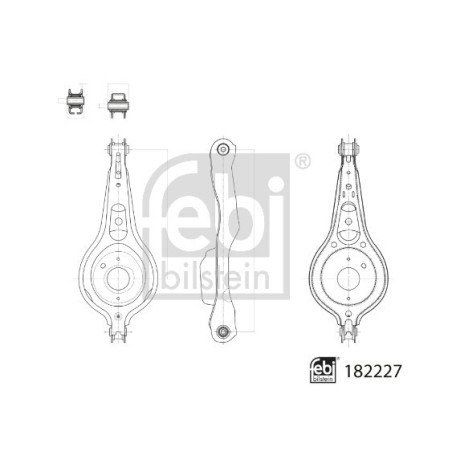 FEBI BILSTEIN 182227 Rameno zavesenia kolies zadný pre Ford Focus