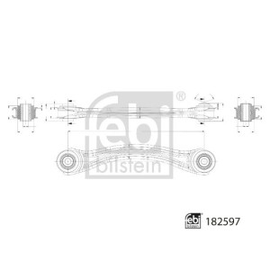 FEBI BILSTEIN 182597 Bras de suspension arrière droite pour Mercedes SLK SLC