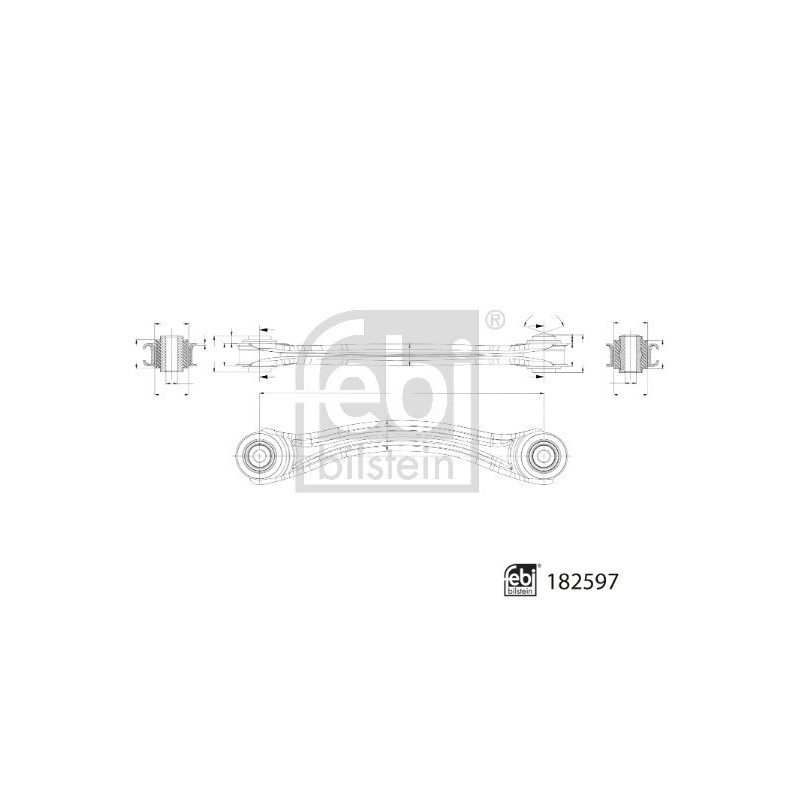 FEBI BILSTEIN 182597 Řídicí páka zadní pravé pro