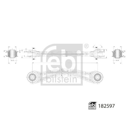 FEBI BILSTEIN 182597 Rameno zavesenia kolies zadné pravé pre