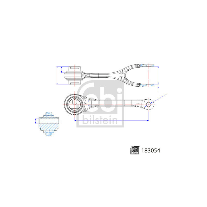 FEBI BILSTEIN 183054 Track Control Arm Wishbone Rear for