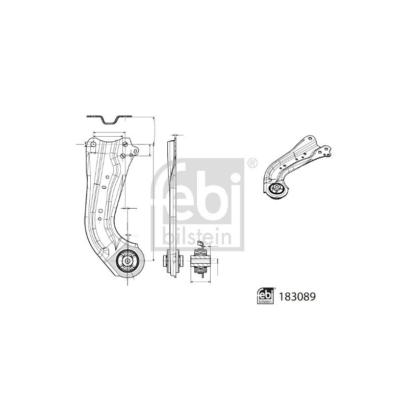 FEBI BILSTEIN 183089 Braccio oscillante posteriore destra per