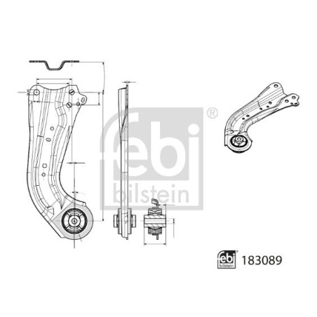 FEBI BILSTEIN 183089 Bras de suspension arrière droite pour
