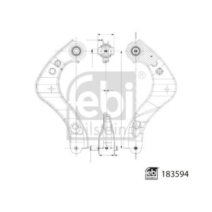 FEBI BILSTEIN 183594 Braccio oscillante posteriore destra per Corolla C-HR