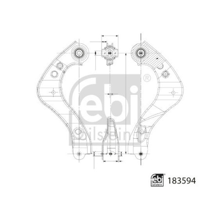 FEBI BILSTEIN 183594 Rameno zavesenia kolies zadné pravé pre