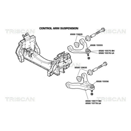 TRISCAN 8500 15575 Bras de suspension pour