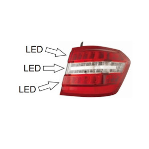 Rear Light Right LED for Mercedes E-Class S212 Estate (2009-2012) - DEPO 440-1979R-AE
