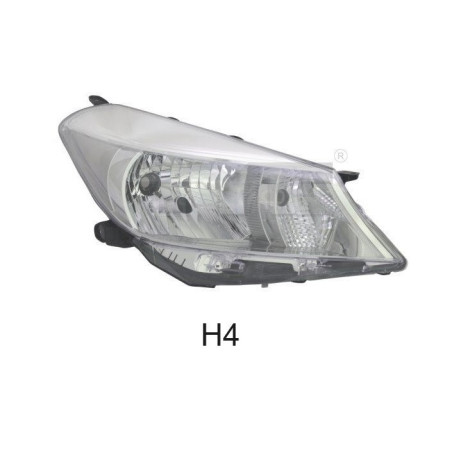 Headlight Right for Toyota Yaris III Hatchback (2010-2014) - TYC 20-14193-05-2