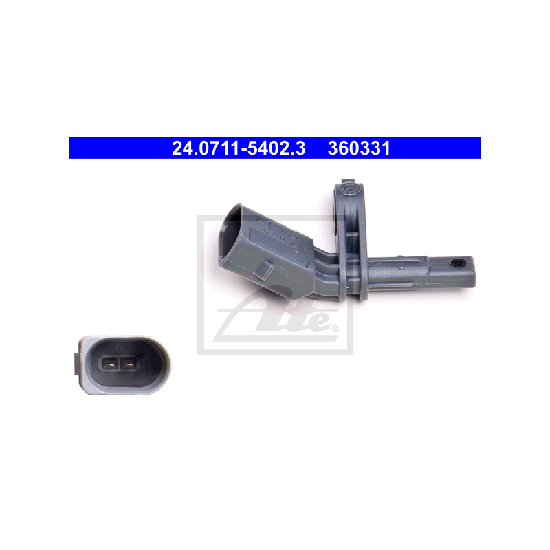 ATE 24.0711-5402.3 Rear Right ABS Wheel Speed Sensor for Audi Porsche Seat Skoda Volkswagen