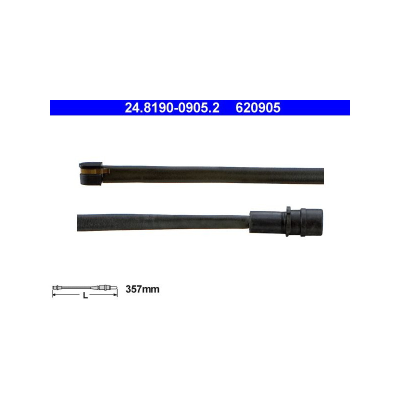 ATE 24.8190-0905.2 Snímač opotrebovania brzdových doštičiek pre Porsche 944
