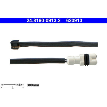 ATE 24.8190-0913.2 Brake Pad Wear Sensor for Porsche 944