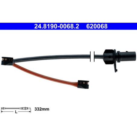 ATE 24.8190-0068.2 Sensore usura pastiglie freni per Audi A7 Q5