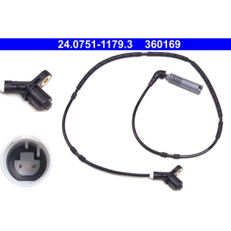 ATE 24.0751-1179.3 Sensore ABS numero giri ruota posteriore per BMW 3