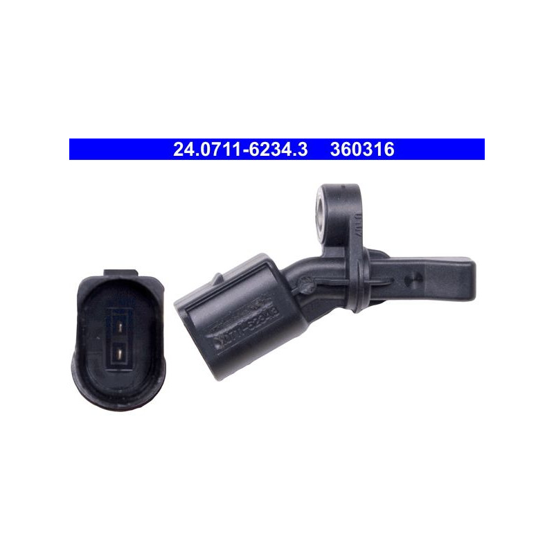 ATE 24.0711-6234.3 Sensor ABS revoluciones rueda trasero derecho para Fabia Ibiza Polo Rapid A1
