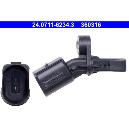 ATE 24.0711-6234.3 ABS Wheel Speed Sensor Rear Right for Fabia Ibiza Polo Rapid A1 Toledo Cordoba A2