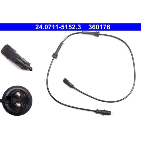 ATE 24.0711-5152.3 Snímač ABS zadný pre Renault Megane Scenic