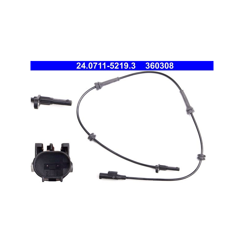 ATE 24.0711-5219.3 Snímač ABS zadní pravé pro Fiorino Linea Qubo