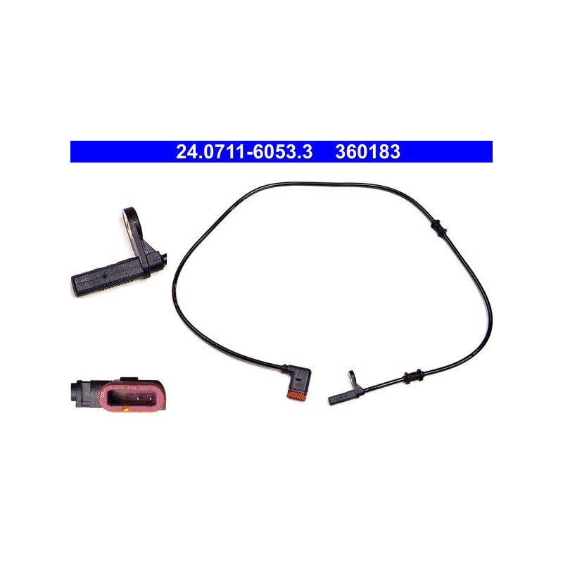 ATE 24.0711-6053.3 Snímač ABS zadný pravé pre Mercedes C CLK CLC