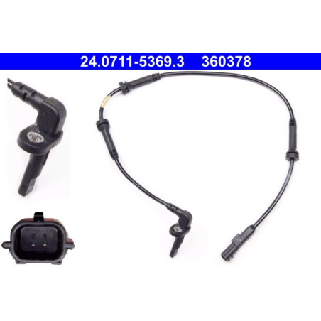 ATE 24.0711-5369.3 Capteur ABS vitesse de roue avant pour Logan Dokker Sandero Lodgy Thalia Express