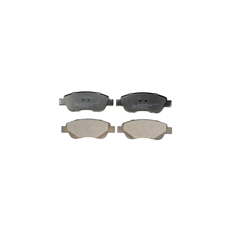 DENCKERMANN B110949 Plaquettes de frein avant pour Aygo C1 108 107