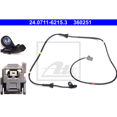 ATE 24.0711-6215.3 Sensore ABS numero giri ruota posteriore sinistra per Volvo XC90