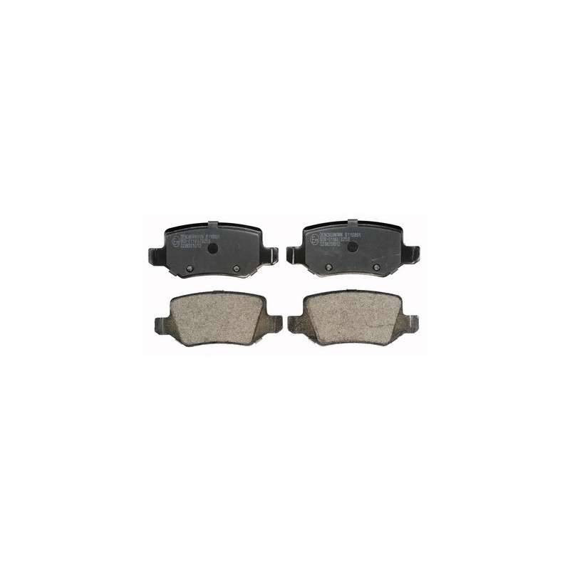 DENCKERMANN B110891 Brake Pads Set Rear for Mercedes A Vaneo