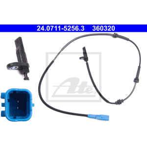 ATE 24.0711-5256.3 Sensore ABS numero giri ruota anteriore per 207 C3 Aircross Picasso DS3 208 DS