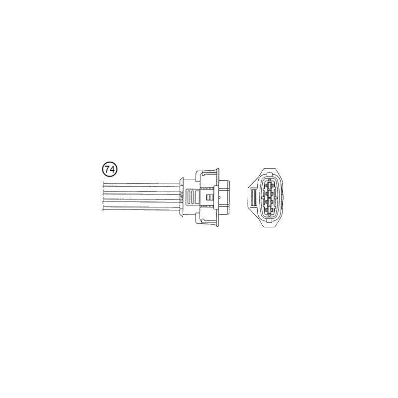 NTK 0055 Sonda lambda sensore ossigeno per Fiat Croma Opel Vauxhall Vectra C