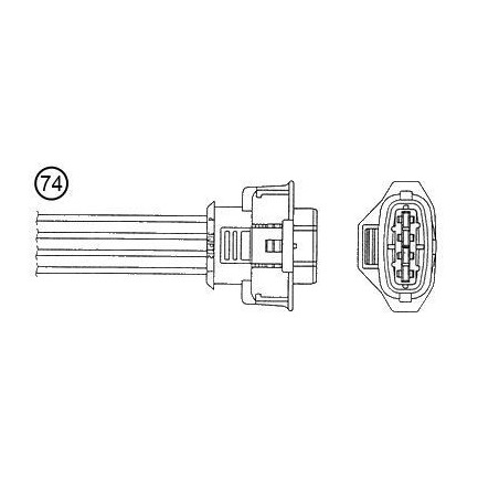 NTK 0055 Sonda lambda sensore ossigeno per Fiat Croma Opel Vauxhall Vectra C