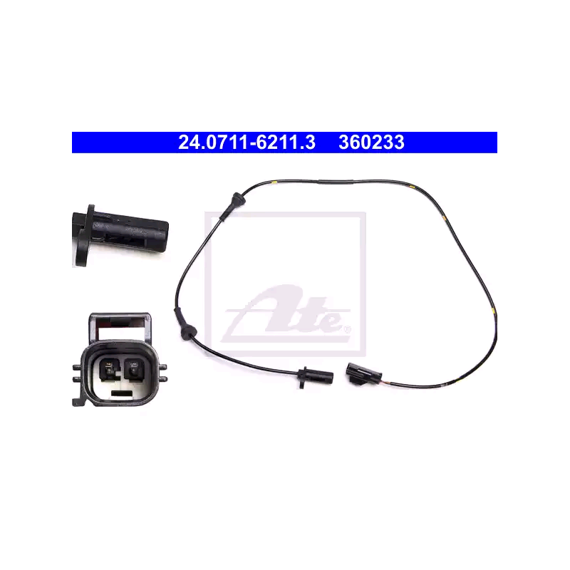 ATE 24.0711-6211.3 ABS Sensor Raddrehzahl Vorne Rechts für Volvo V70 S80 S60 XC70