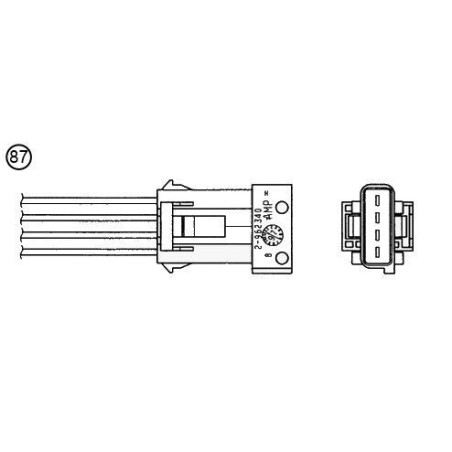 NTK 1754 Sonda lambda sensor de oxígeno para