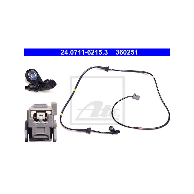 Hinten Links ABS Sensor für Volvo XC90 I (2002-2014) ATE 24.0711-6215.3