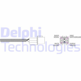 DELPHI ES20211-12B1 Sonda lambda sensore ossigeno