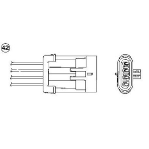 NTK 94810 Sonde lambda capteur d'oxygène pour
