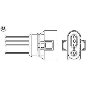 NTK 96117 Sonde lambda capteur d'oxygène pour