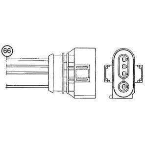 NTK 96145 Sonde lambda capteur d'oxygène pour