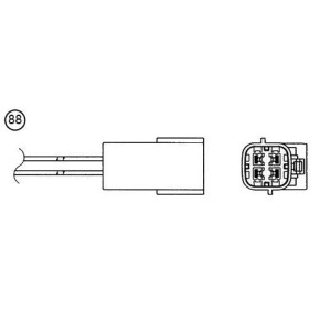 NTK 96918 Sonde lambda capteur d'oxygène pour