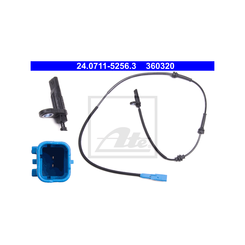 Delantero Sensor de ABS para Citroen C3 C4 DS DS 3 Peugeot 207 208 2008 301 ATE 24.0711-5256.3