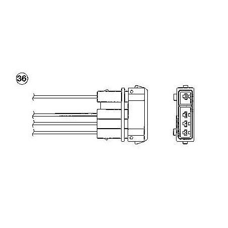 NTK 97908 Sonda lambda sensore ossigeno per