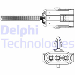 DELPHI ES10995-12B1 Sonda lambda sensor de oxígeno