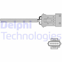 DELPHI ES20258-12B1 Oxygen Lambda Sensor
