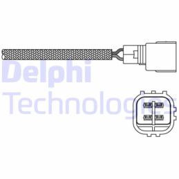 DELPHI ES20268-12B1 Sonda lambda sensor de oxígeno