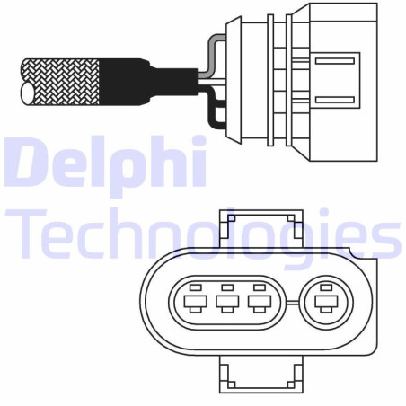 DELPHI ES10979-12B1 Oxygen Lambda Sensor for