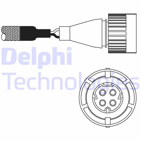 DELPHI ES10986-12B1 Sonde lambda capteur d'oxygène pour