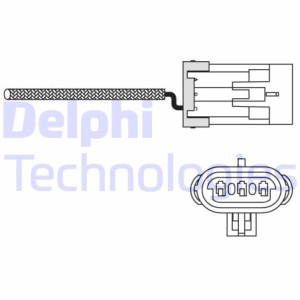 DELPHI ES10988-12B1 Sonda lambda sensor de oxígeno para