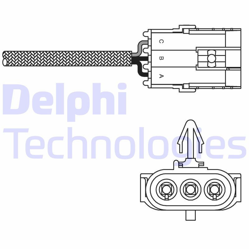DELPHI ES10992-12B1 Sonda lambda sensore ossigeno per