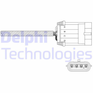 DELPHI ES11049-12B1 Oxygen Lambda Sensor for