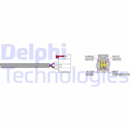 DELPHI ES20228-12B1 Sonda lambda sensor de oxígeno